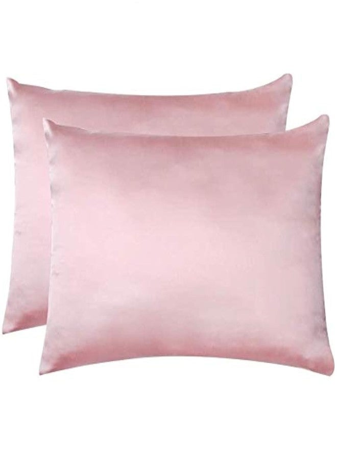 Jocoku 100% Mulberry Silk Pillowcases Set of 2 for Hair and Skin and Super Soft and Breathable King Size Nature Silk Pillowcases (King, Pink) - Image 1